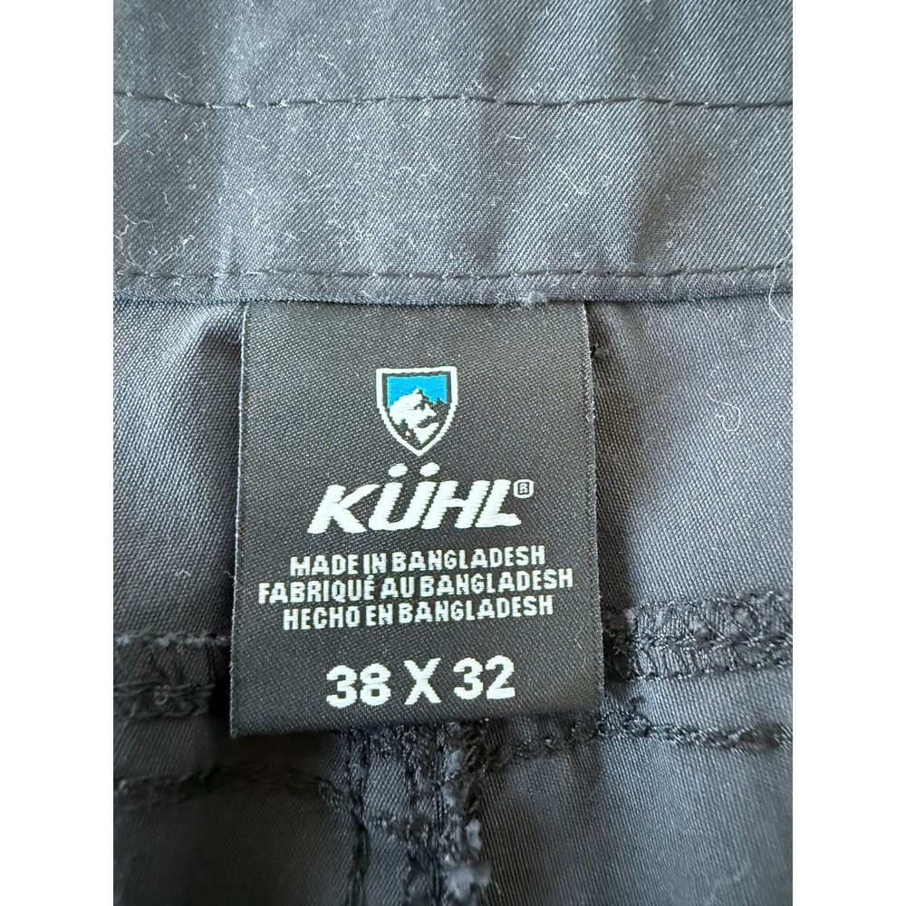 Kuhl Mens 38x32 Free Ryde Hiking Pants Charcoal Gray Outdoor Technical Trousers - Picture 4 of 15